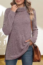 Turtleneck High Low Top (30)
