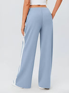 Side Striped Wide Leg Pants (8)