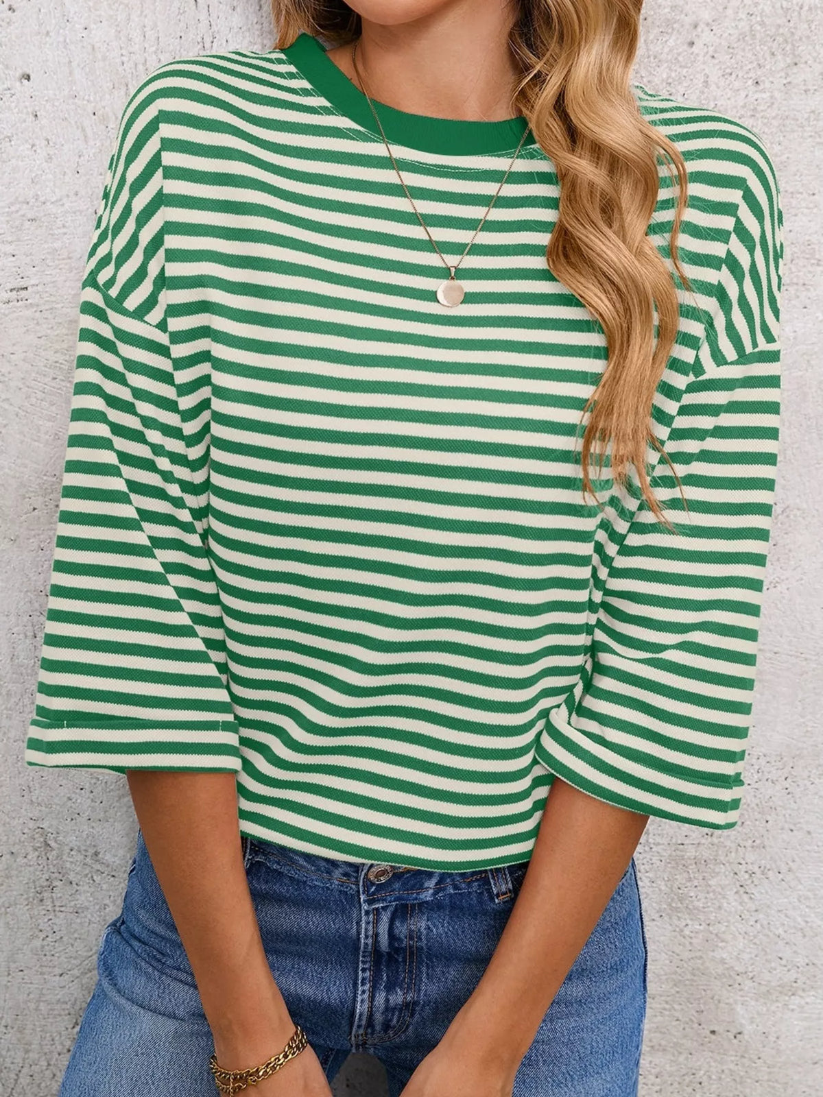 Striped Back Bow Tie T-shirt (24)