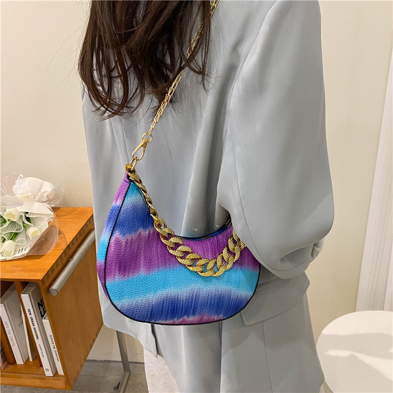 Casual Contrast Chain Tote Bag photo 1