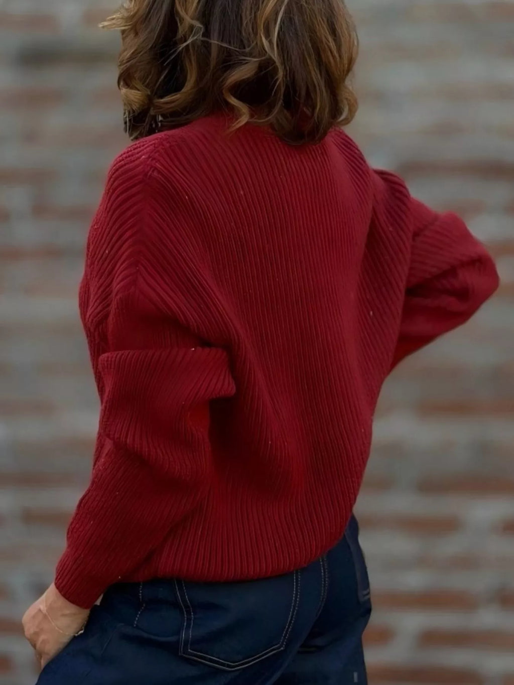Full Size V-neck Button-up Knit Cardigan Plus (7)