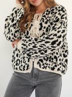 Leopard Tie Front Cardigan (2)