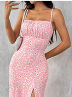 Slit Spaghetti Strap Midi Dress (11)