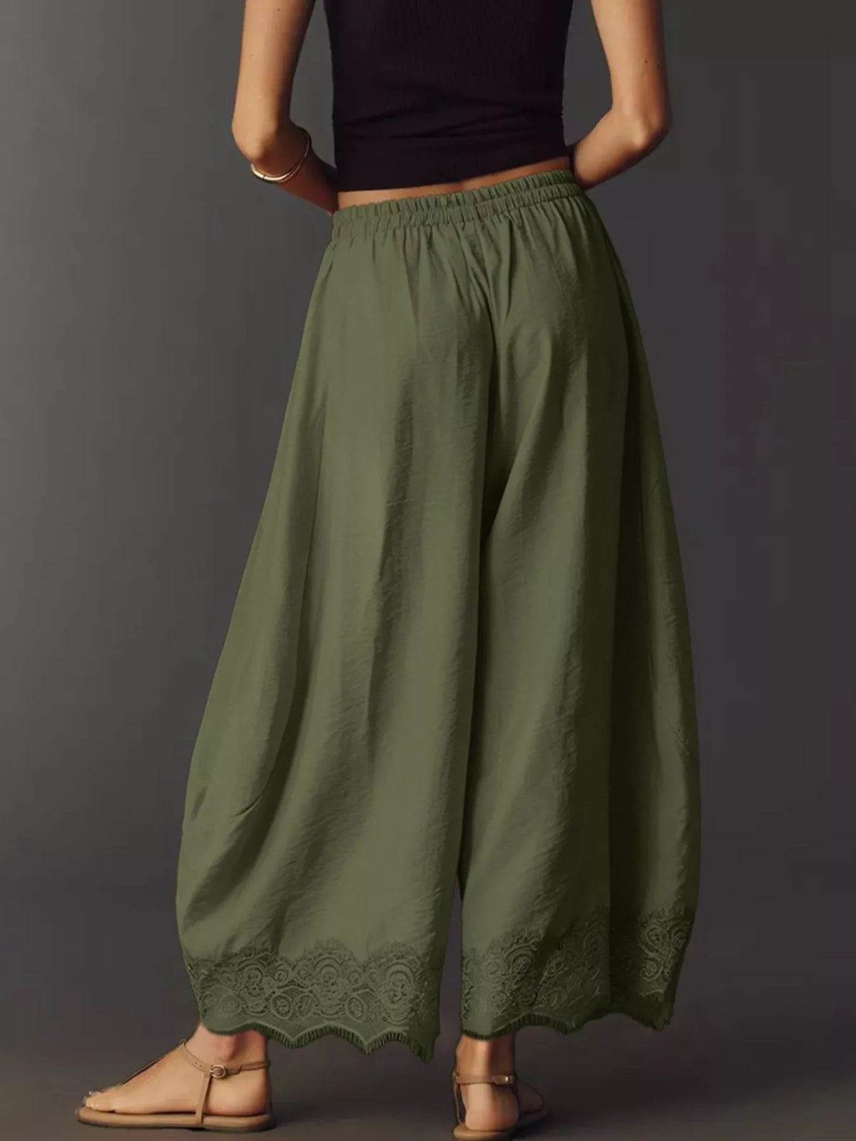 Drawstring Wide Leg Pants (22)