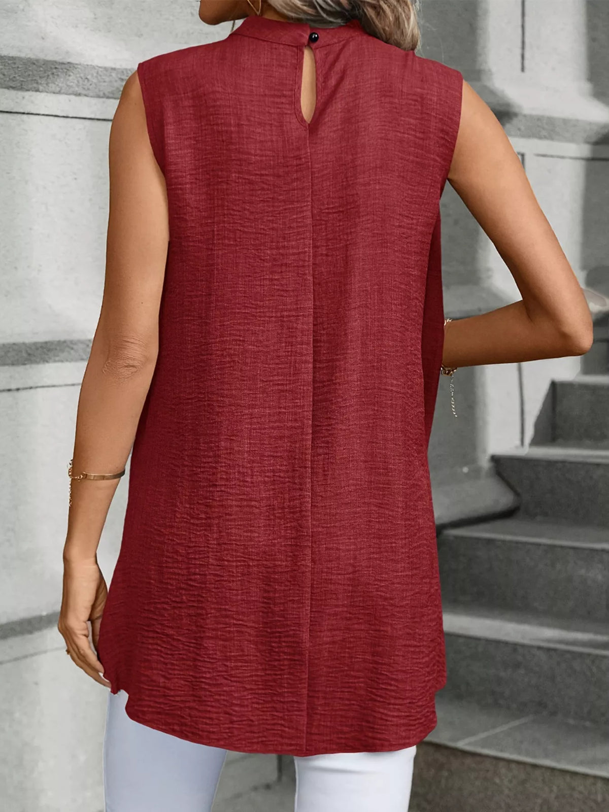 Mock Neck Sleeveless Top (24)