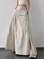High Waist Slit Maxi Skirt