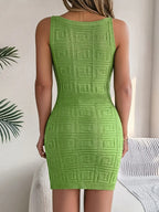 V-neck Wide Strap Sweater Dress (14)