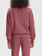 Quarter-zip Sweatshirt Wide-leg Pants Set (13)