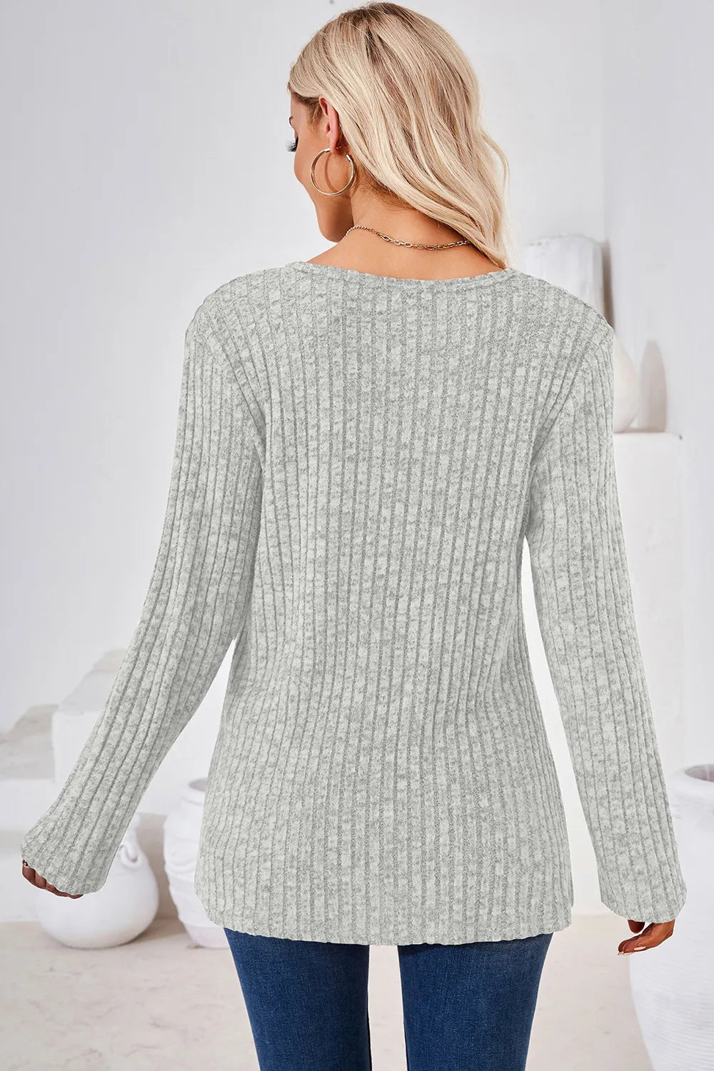 Round Neck Long Sleeve T-shirt (12)