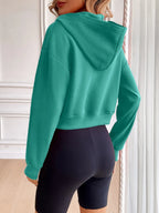 Zip Up Dropped Shoulder Hooded Jacket (14)