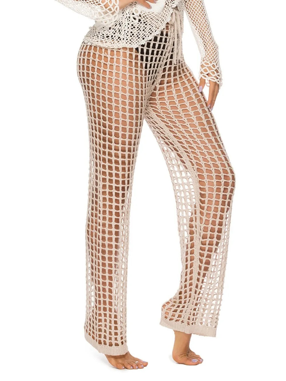 Cutout High Waist Swim Pants (15)