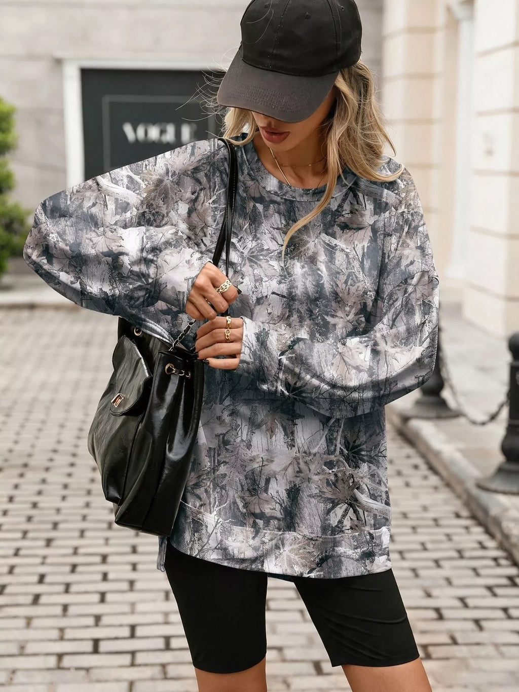 Printed Round Neck Sweatshirt (16)