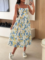 Printed Tie-strap Midi Dress (17)