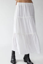 Frill Elastic Waist Skirt (4)