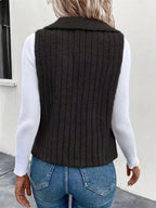 Open Front Fuzzy Vest Coat (8)
