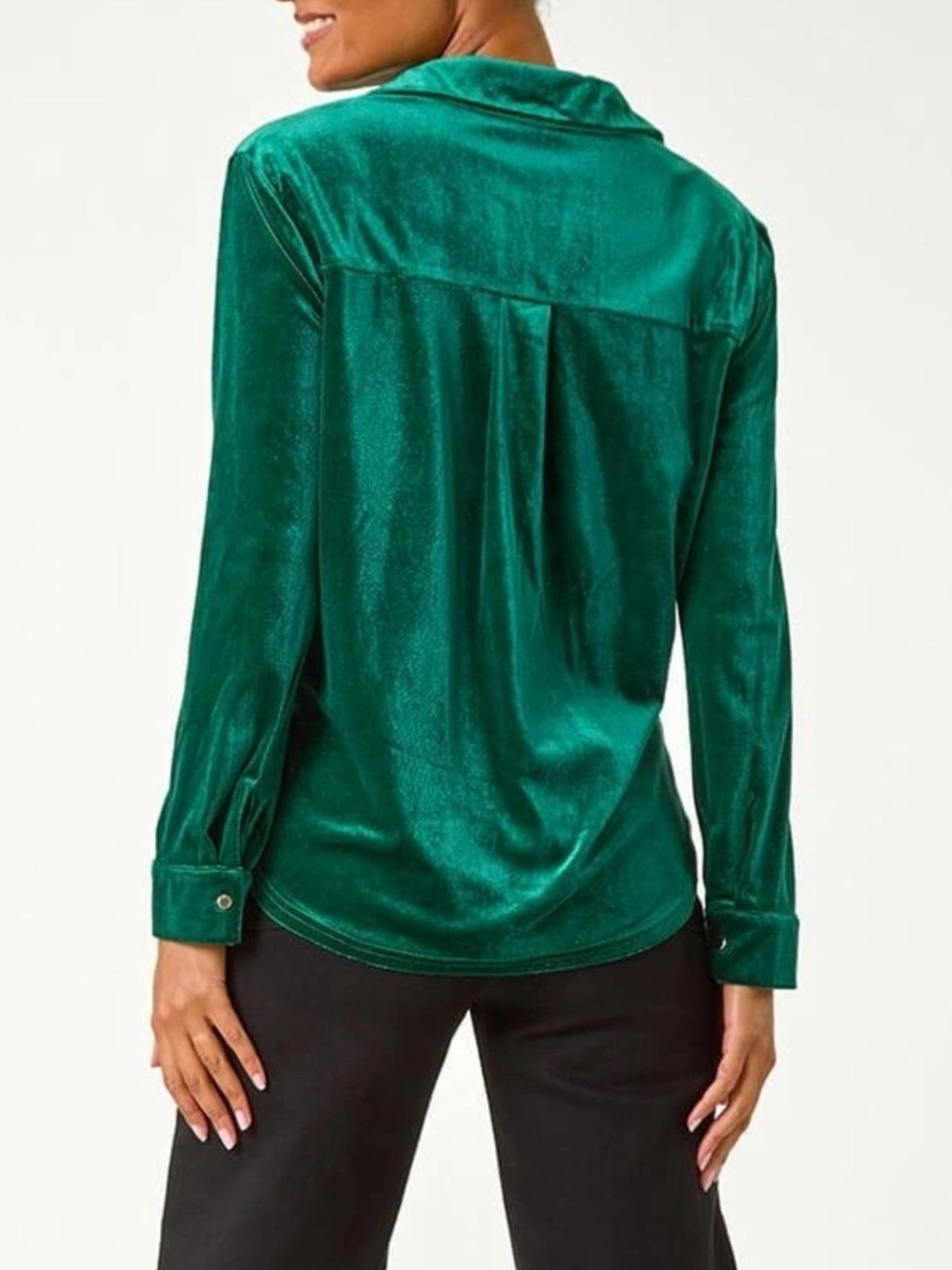 Velvet Long Sleeve Blouse (4)