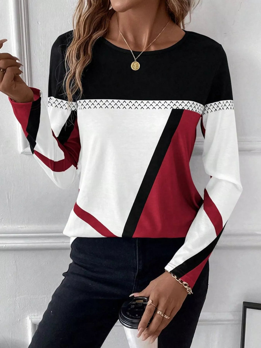 Block Long Sleeve T-shirt (8)