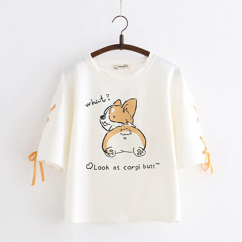 Cartoon Animal Print Short Sleeve variant CJLS135031601AZ|CJLS135031602BY|CJLS135031603CX|CJLS135031604DW|CJLS135031605EV