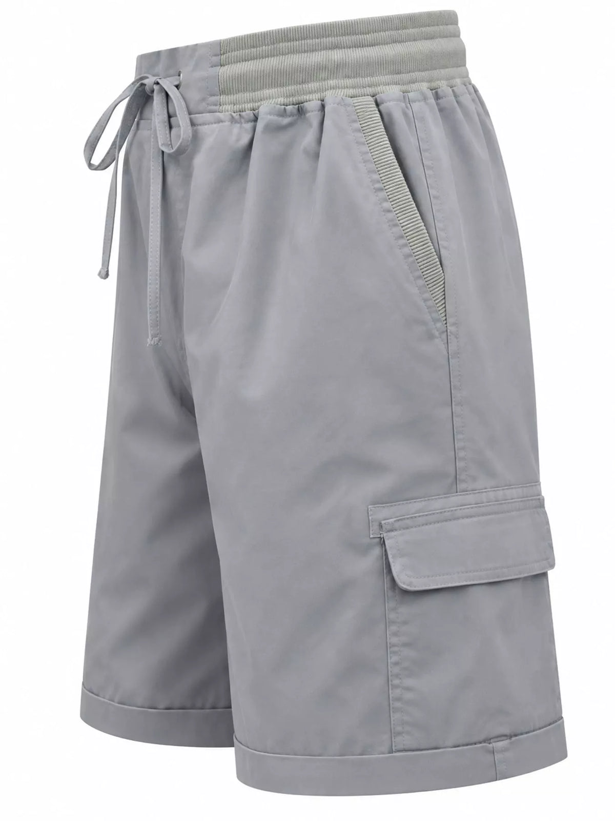 Full Size Drawstring Cargo Shorts Plus (68)