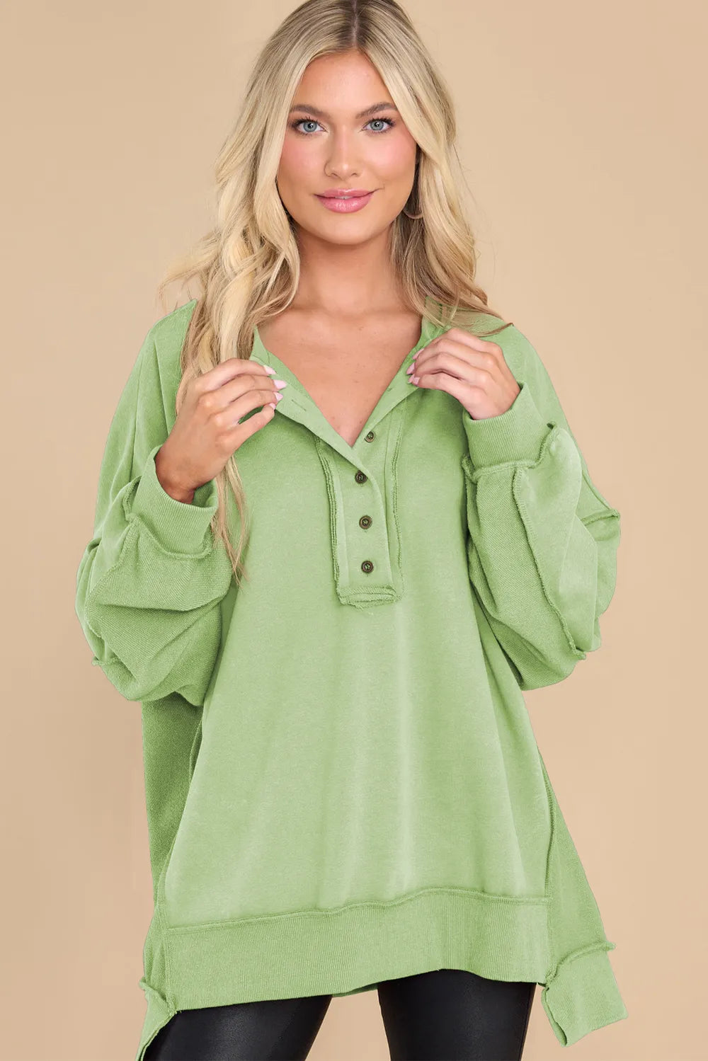 Exposed Seam Long Sleeve Sweatshirt (6)