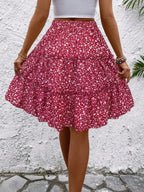 Floral Print Midi Skirt (27)