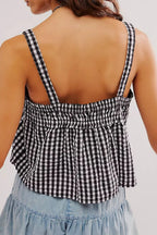 Tied Front Textured Square Neck Cami (8)