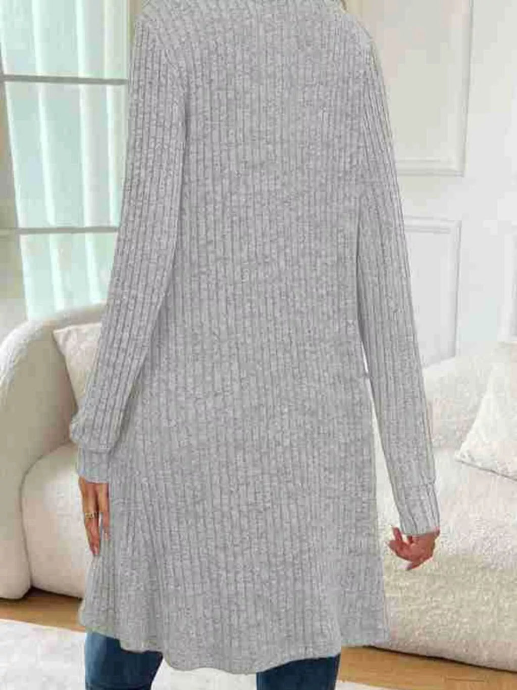 Ribbed Knit Open Front Cardigan (12)
