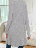 Ribbed Knit Open Front Cardigan (12)