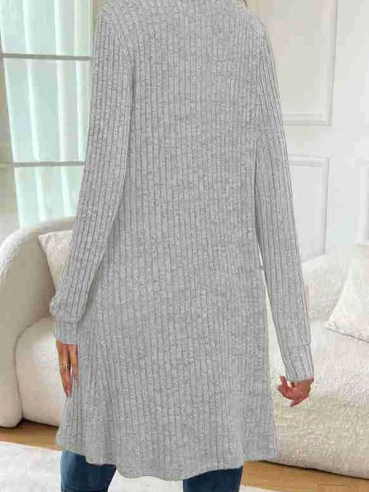 Ribbed Knit Open Front Cardigan (12)