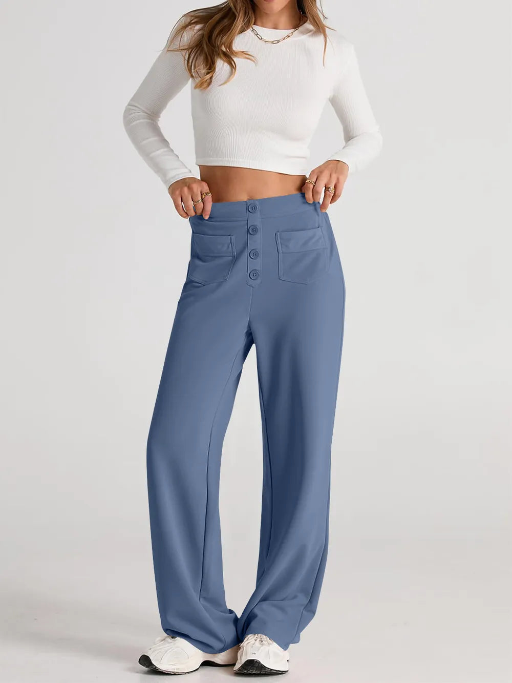 High Waist Wide Leg Pants (3)