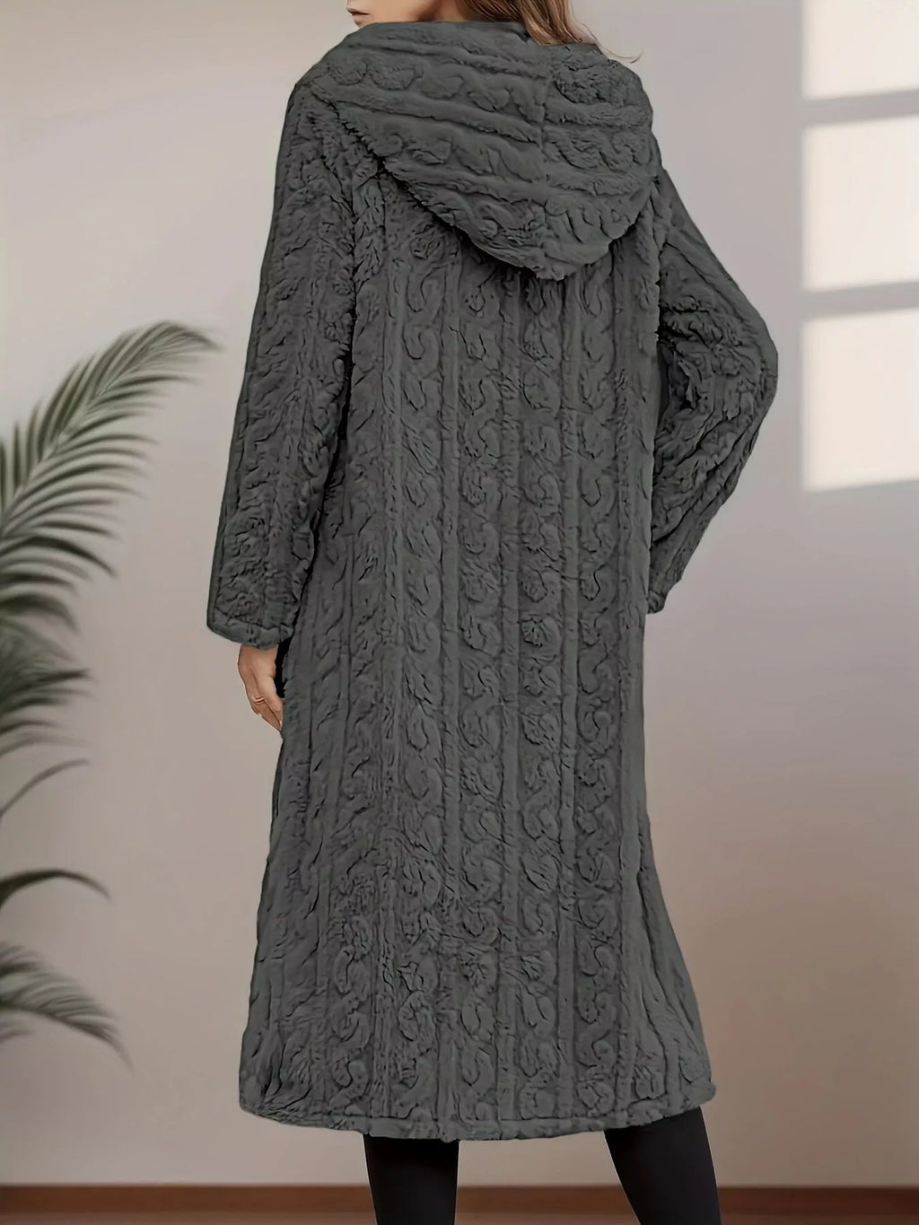 Cozy Hooded Button Up Longline Outerwear (15)