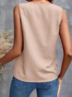 Ruffled V-neck Tank (2)
