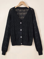 Openwork Button Up Cardigan (17)