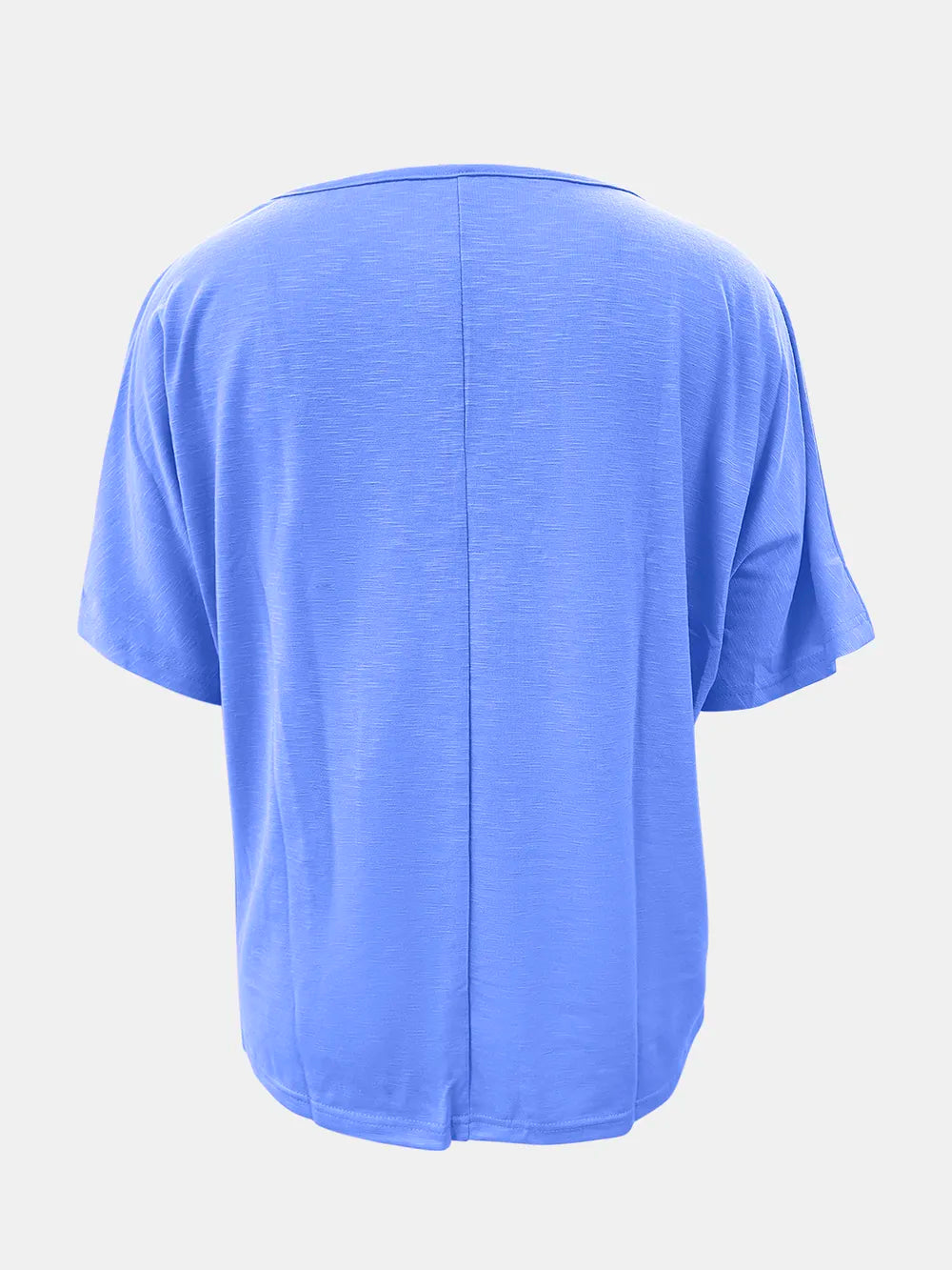 Full Size Scoop Neck Short Sleeve T-shirt (14)