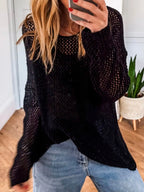 Lightweight Openwork Knit Cover Up (13)