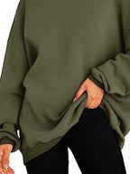 Drop Shoulder Long Sleeve Hoodie (9)