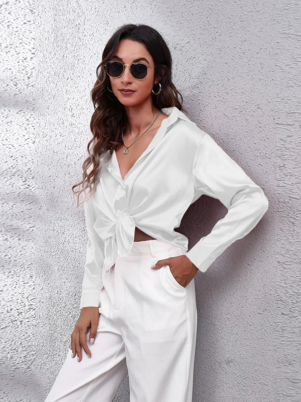 Button Up Collared Neck Long Sleeve Shirt (17)