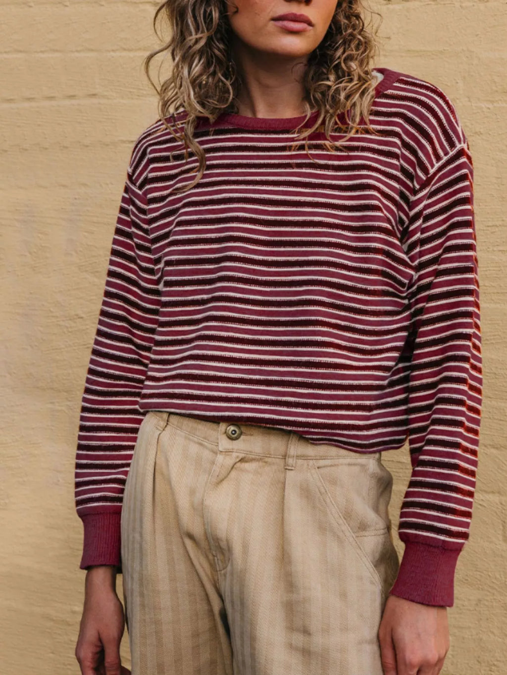 Striped Crew Neck Sweater (7)