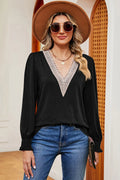 V-neck Long Sleeve T-shirt