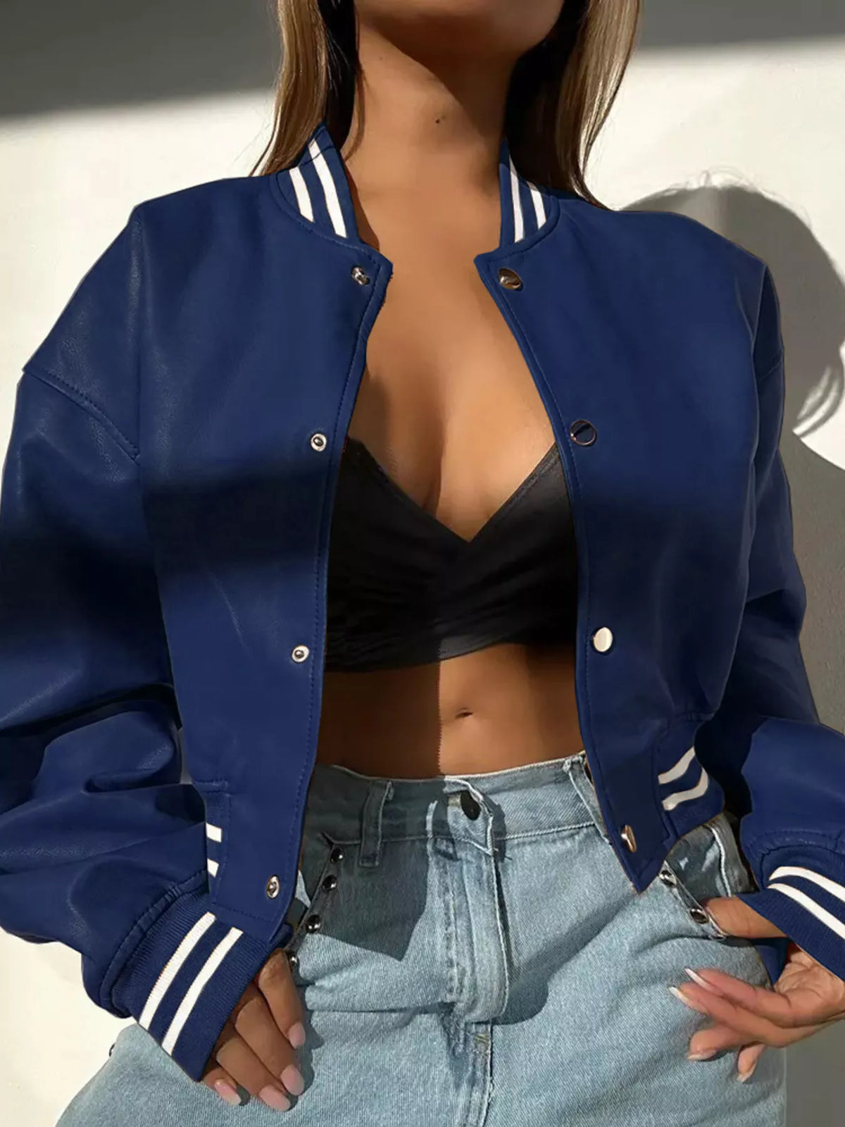 Snap Down Long Sleeve Jacket (2)