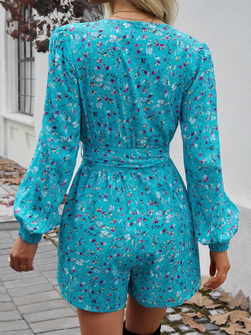 Tied Surplice Long Sleeve Romper (2)