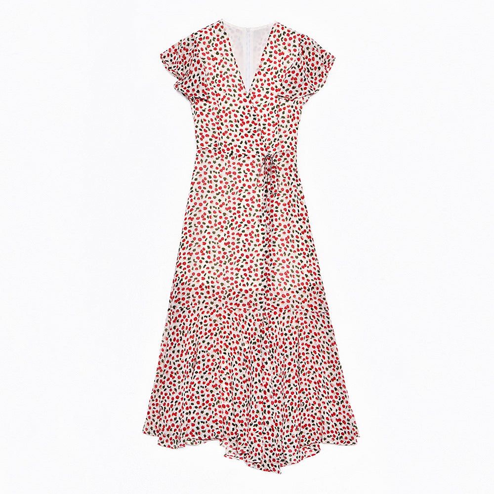 V-neck Slimming Midi Dress photo 9