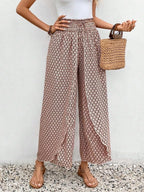 Tied Printed Wide Leg Pants (10)