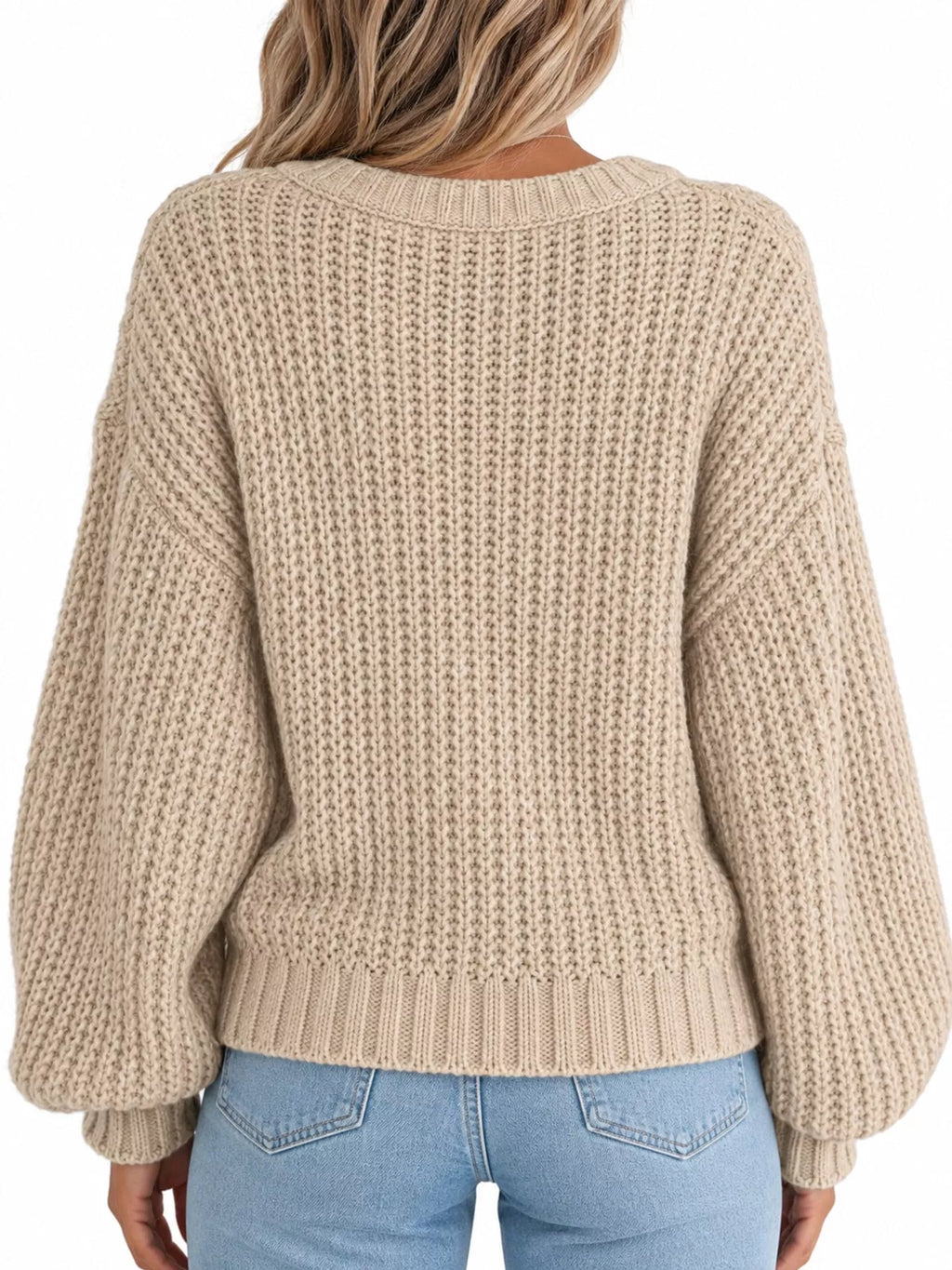 Full Size Chunky Knit Button-down Cardigan Plus (9)