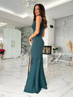 Sleeveless High Slit Maxi Dress (7)