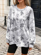 Printed Round Neck Sweatshirt