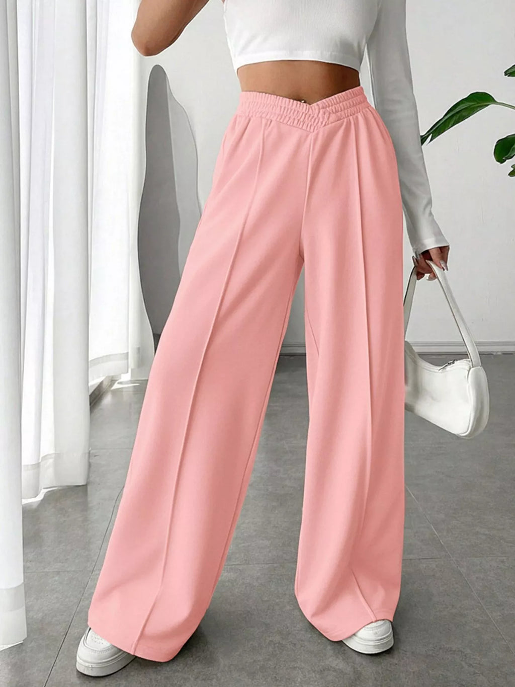 Wide Leg High Waist Pants (22)