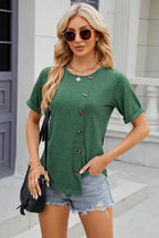 Round Neck Short Sleeve T-shirt (25)