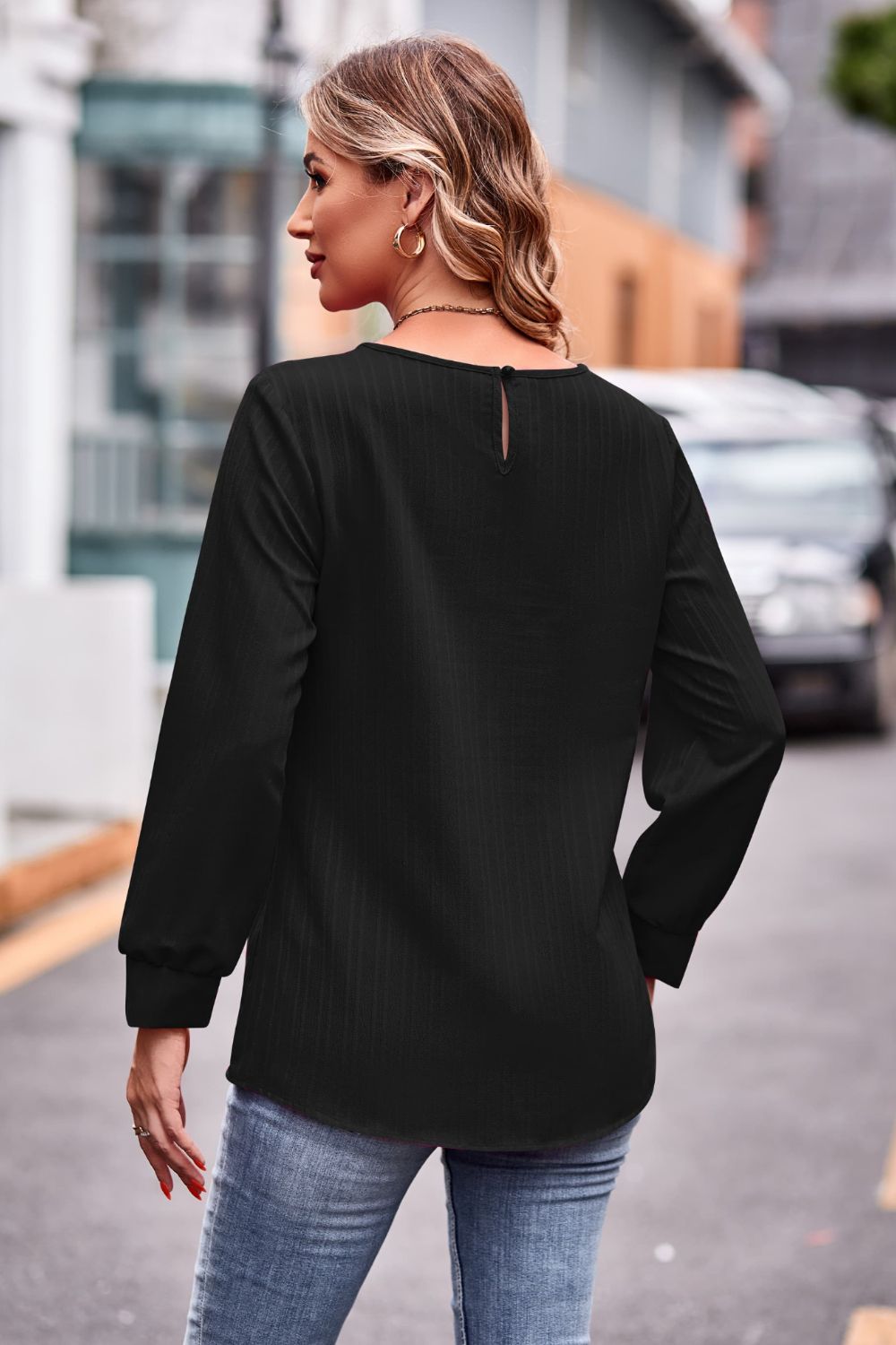 Round Neck Long Sleeve Tee (12)