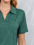 Johnny Collar Short Sleeve Top (5)